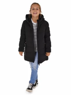 Confetti Longline Faux Down Jacket