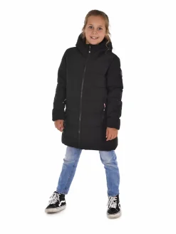 Confetti Longline Faux Down Jacket