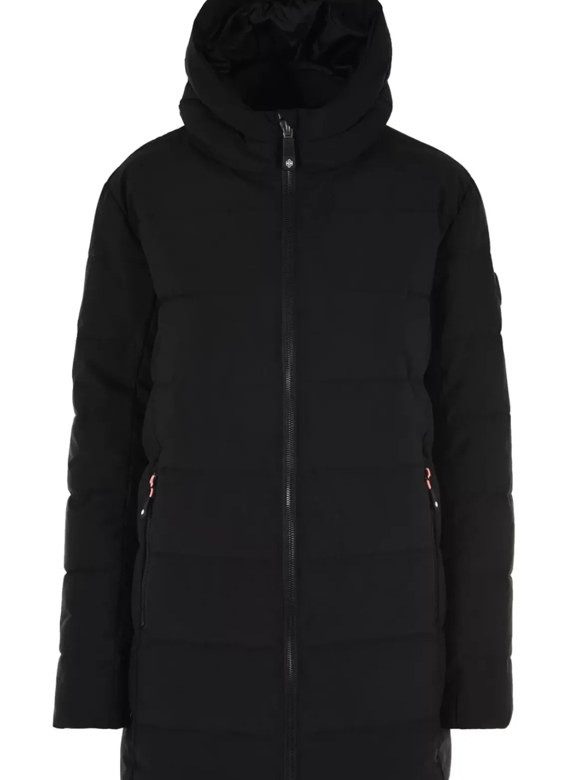 Confetti Longline Faux Down Jacket