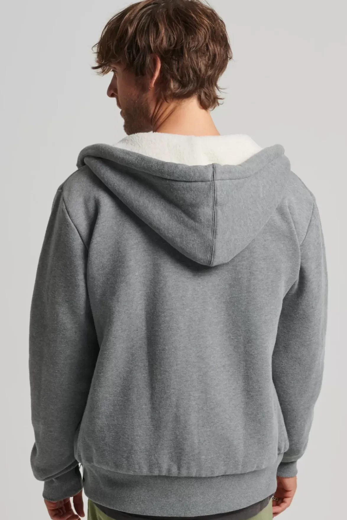 Superdry Borg Lined Zip Hood