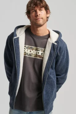 Superdry Borg Lined Zip Hood