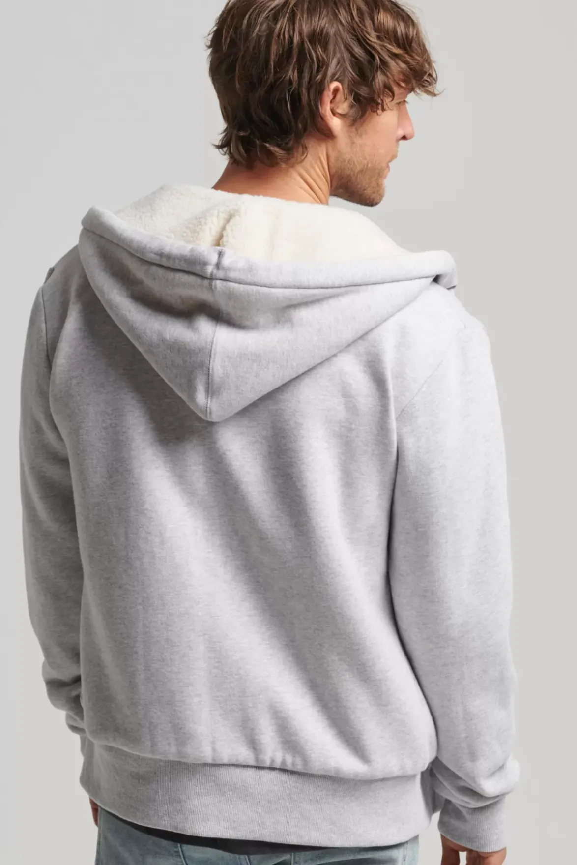 Superdry Borg Lined Zip Hood
