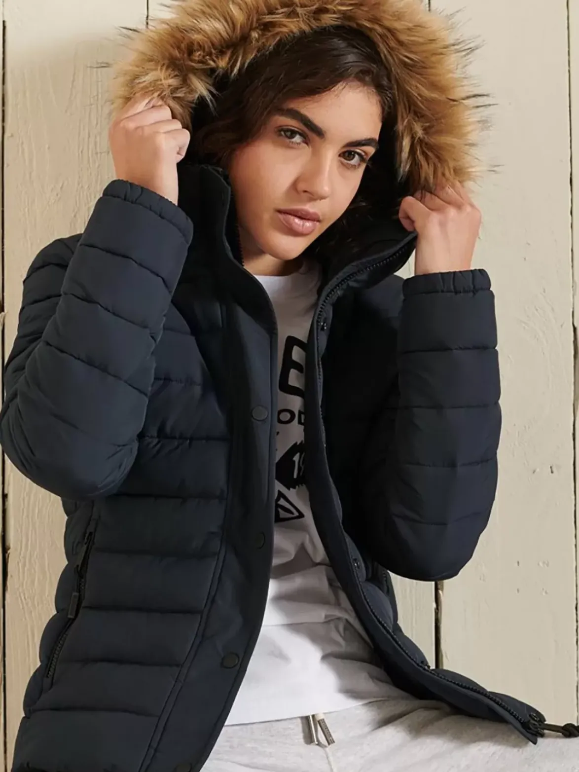 Superdry Classic Faux Fur Fuji Jacket