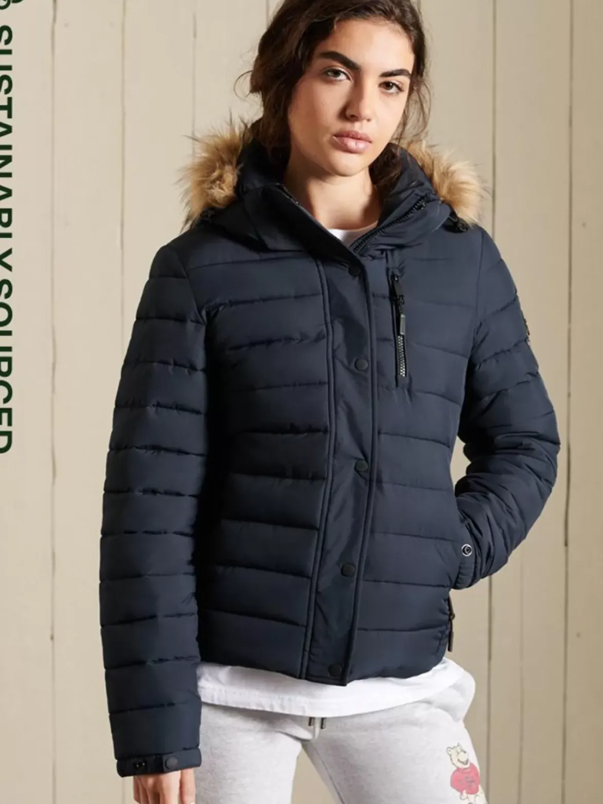 Superdry Classic Faux Fur Fuji Jacket