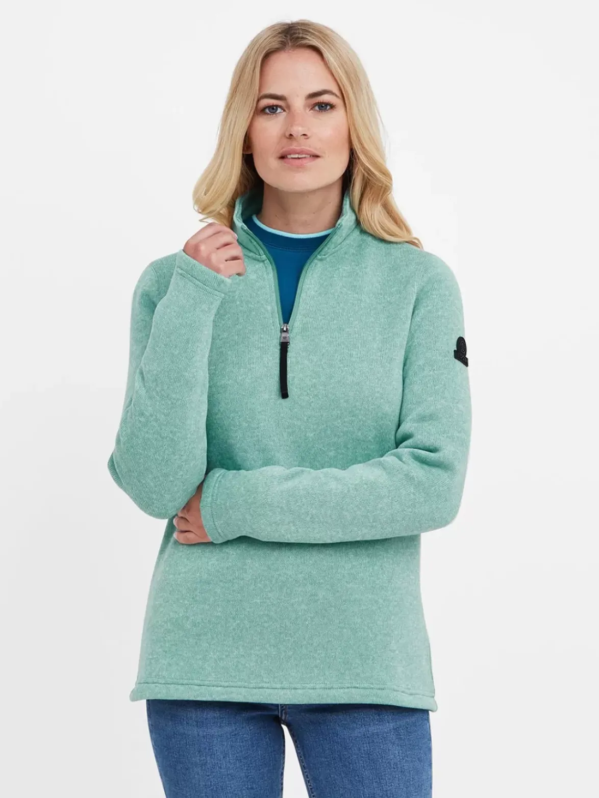 Tog24 Pearson Knitlook Fleece Zipneck
