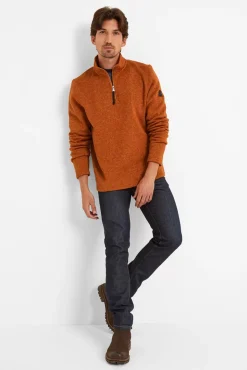 Tog24 Pearson Knitlook Fleece Zipneck