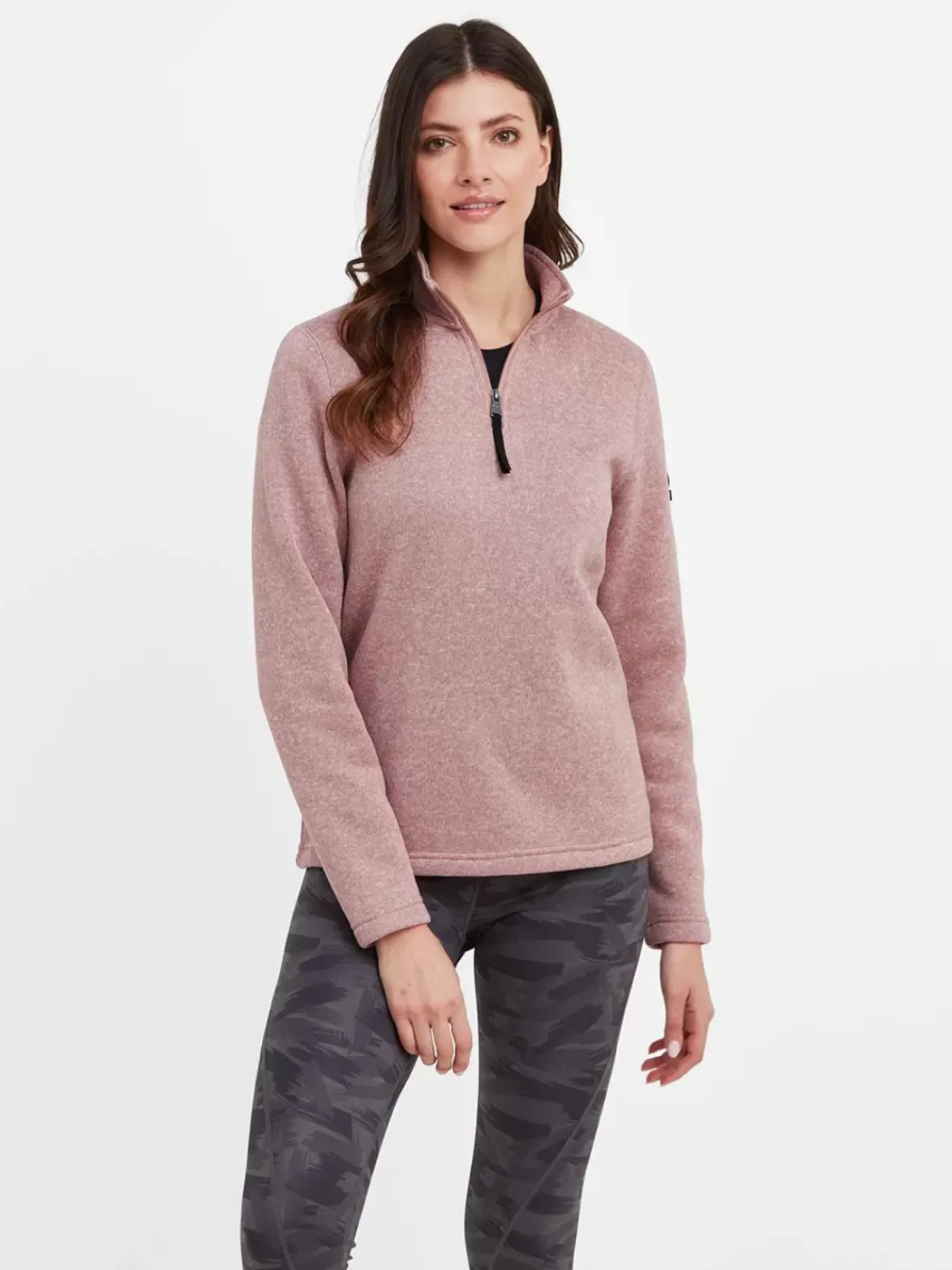 Tog24 Pearson Knitlook Fleece Zipneck